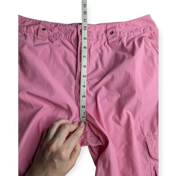 Caribbean Joe Pink Cropped Cargo Pants with Adjustable Length Size 8 - Picture 12 of 14